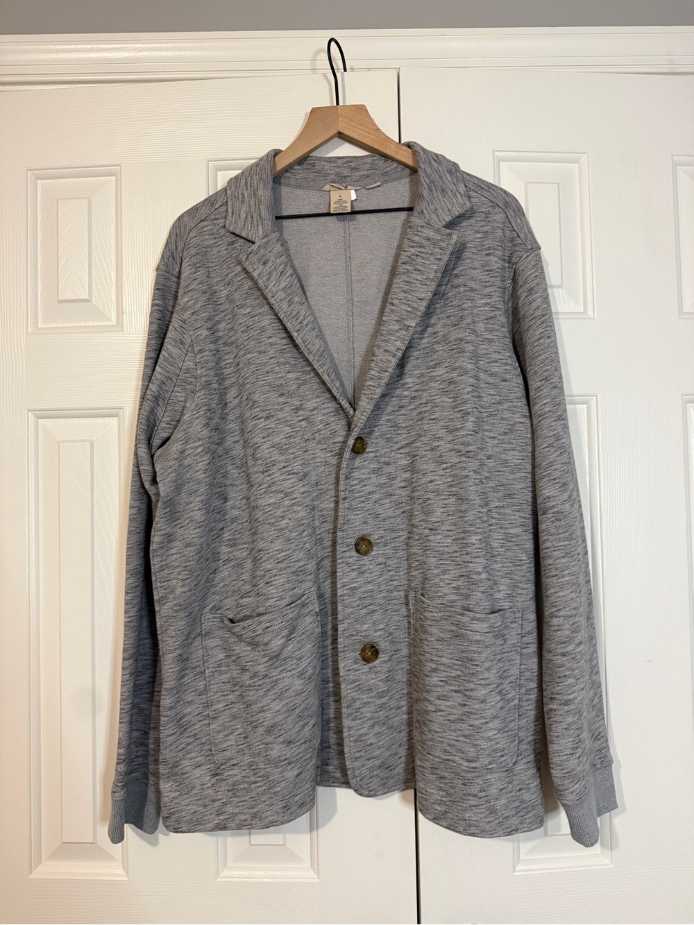 Duluth trading co Men's Grey Knit Blazer Jacket